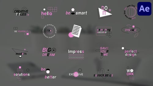 Creative Designer Titles for After Effects