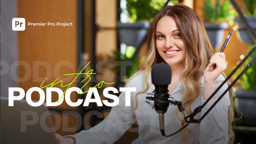 Modern Dynamic Podcast Intro Titles and Opener Template