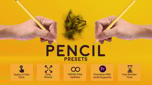 Hand-Drawn Animated Pencil Outline Video Presets