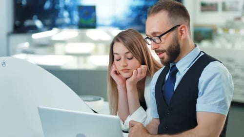 Employees Working on the Development of New Idea Software in a Modern Design Office