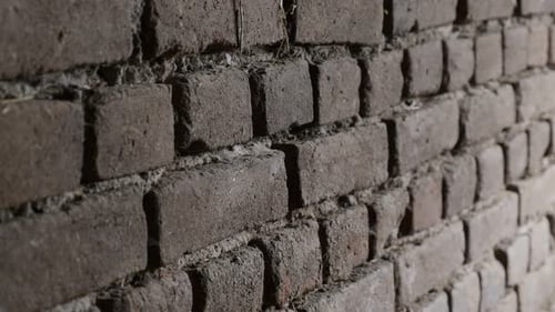 Old house wall texture details shallow DOF slow tilt 4K 2160p 30fps UltraHD footage - Headers and st