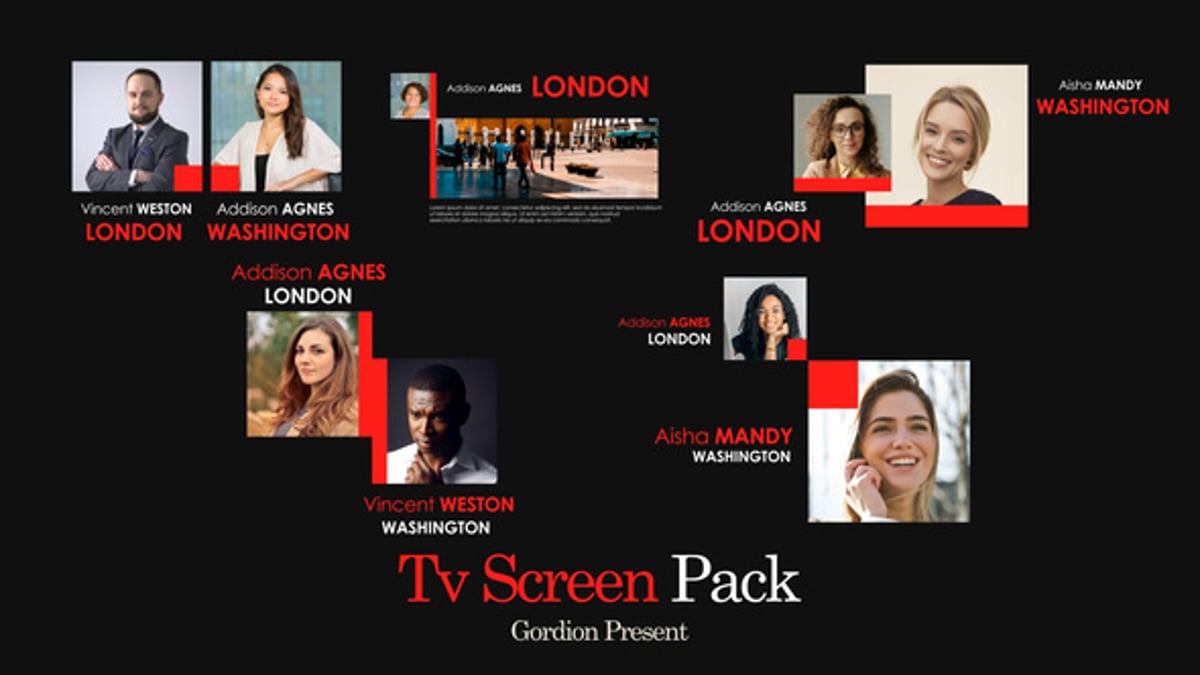 Minimal Modern Lower Thirds and Screen Information Display Pack ...