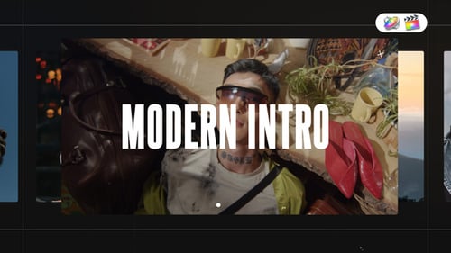 Stylish Dynamic Intro with Quick Cuts and Bold Typography