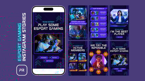 Dynamic Esports Instagram Stories for Team Highlights and Player Profiles