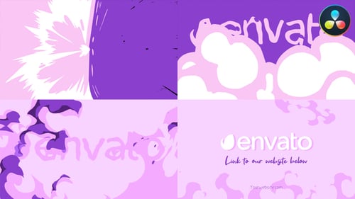 Animated Liquid Splash Logo Reveal with Fast Transitions