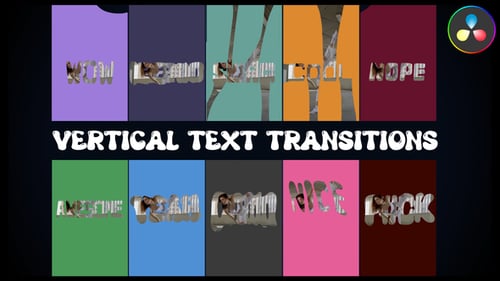 Dynamic Vertical Text Transition Pack with FX Elements
