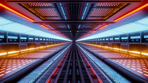 Science fiction architecture interior