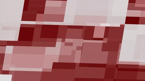 Rot-Weiß-Technologie Shape Animierter Hintergrund