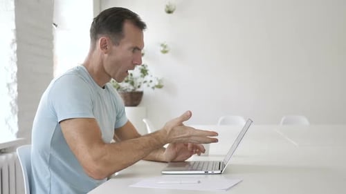 Man in Shock at Work
