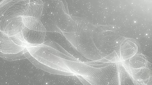 Abstract Wavy Lines and Particles Background Animation