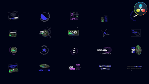 Futuristic Title Animations with Dynamic Geometric Motion Graphics