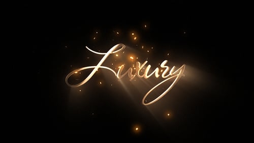 Elegant Golden Particle Logo Opener