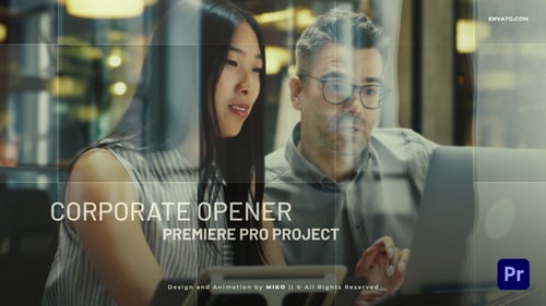 Modern Corporate Slideshow Opener for Business and Technology Presentations