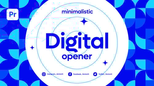 Dynamic Digital Opener with Modern Geometric Transitions