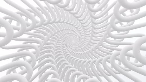 Abstract White Ornament