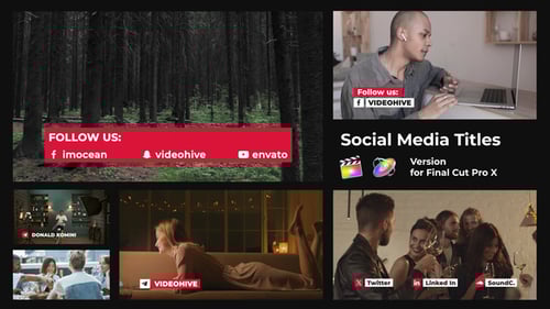 Modern Social Media Lower Thirds and Title Animations