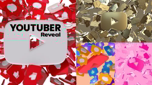 Dynamic YouTube Channel Opener with Social Media Icons Reveal