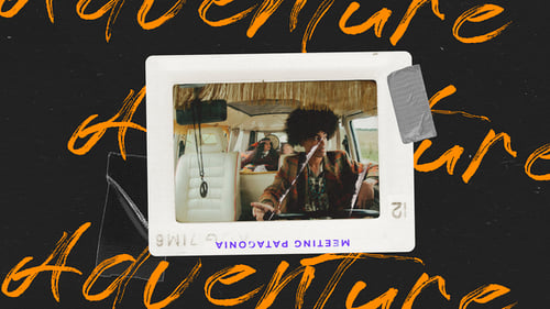 Retro Grunge Collage Intro with Animated Paper Tears and Brush Stroke Text