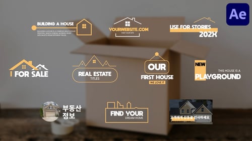 Títulos inmobiliarios para After Effects