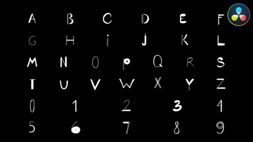 Cartoon Alphabet | DaVinci Resolve