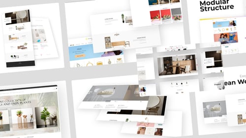 Clean Website Presentation with Dynamic Page Transitions