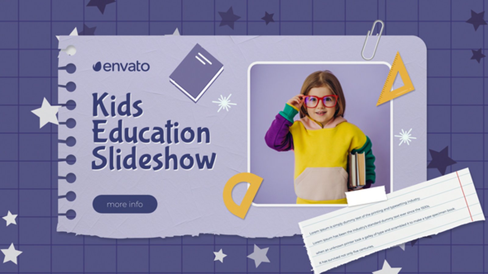 Kids Education Slideshow, Openers ft. kids & online education - Envato