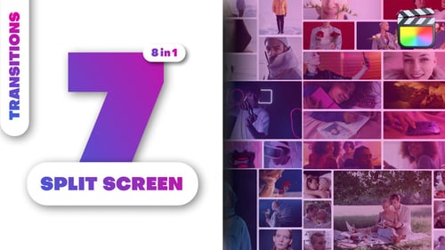 Multiscreen-Übergänge — 7 geteilter Bildschirm