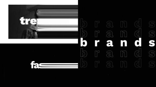 Modern Glitch Opener with Rapid Text Animation