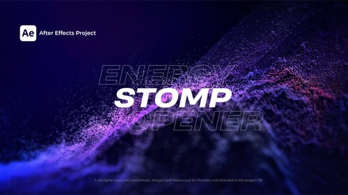 Energetic Stomp Text Reveal Intro Opener