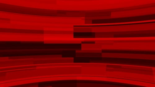 Dynamic Red Abstract Horizontal Moving Shapes Background