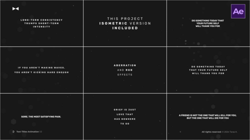 Text Titles Animation \ AE