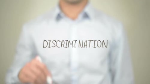 Crossing Out Discrimination For Equal Rights Concept