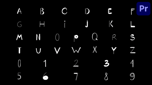 Cartoon Alphabet | Premiere Pro MOGRT