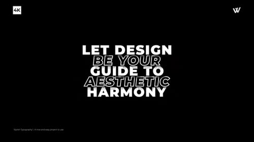 Stylish Typography | After Effects