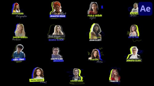 Dynamic Photo Title Overlays with Sketch Animations