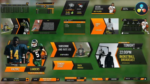 Sport Challenge Elements | DaVinci Resolve