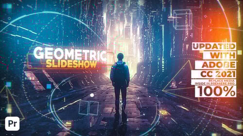 Apresentação de slides geométrica | Modelo Premiere Pro
