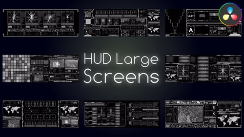 HUD Large Screens for DaVinci Resolve