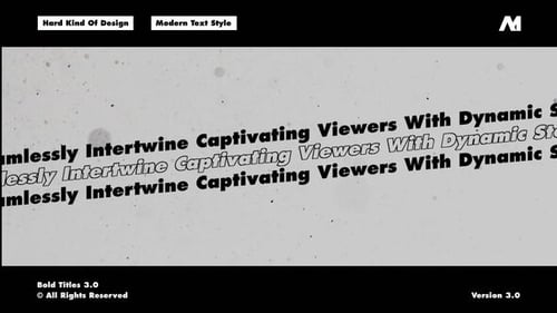 Dynamic Bold Kinetic Text Title Animations