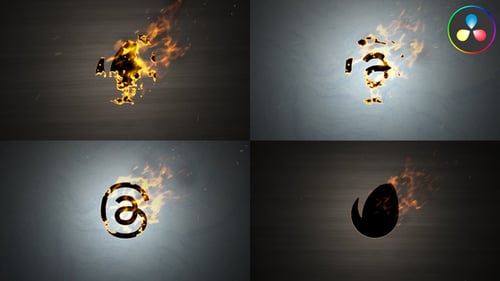 Burn Up Logo for DaVinci Resolve