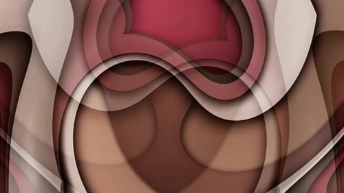 Rot-braune Farbe abstrakte 3D-Bewegungshintergrundanimation