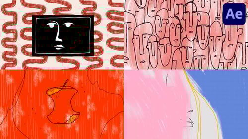 Abstract Grunge Looped Backgrounds | After Effects