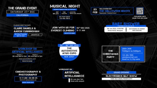 Event & Dates Titles