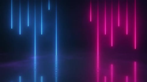 Hintergrund fallender Neonschnüre