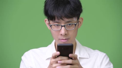 Young Adult Using a Smartphone