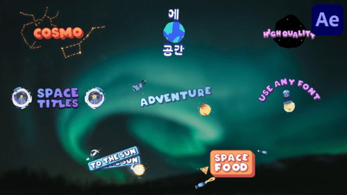 Playful Cosmic Titles for Space Adventure Video Projects