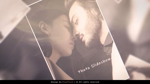 Dynamic Photo Slideshow with Glitch Transitions and RGB Effects