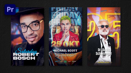 Instagram Reels Event Party Flyers. Part 1 | Premiere Pro