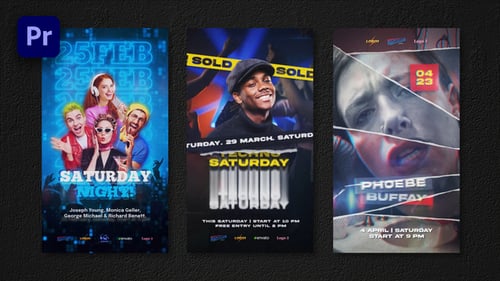 Instagram Reels Event Party Flyers. Part 2 | Premiere Pro