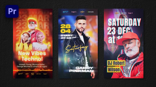 Instagram Reels Event Party Flyers. Part 3 | Premiere Pro
